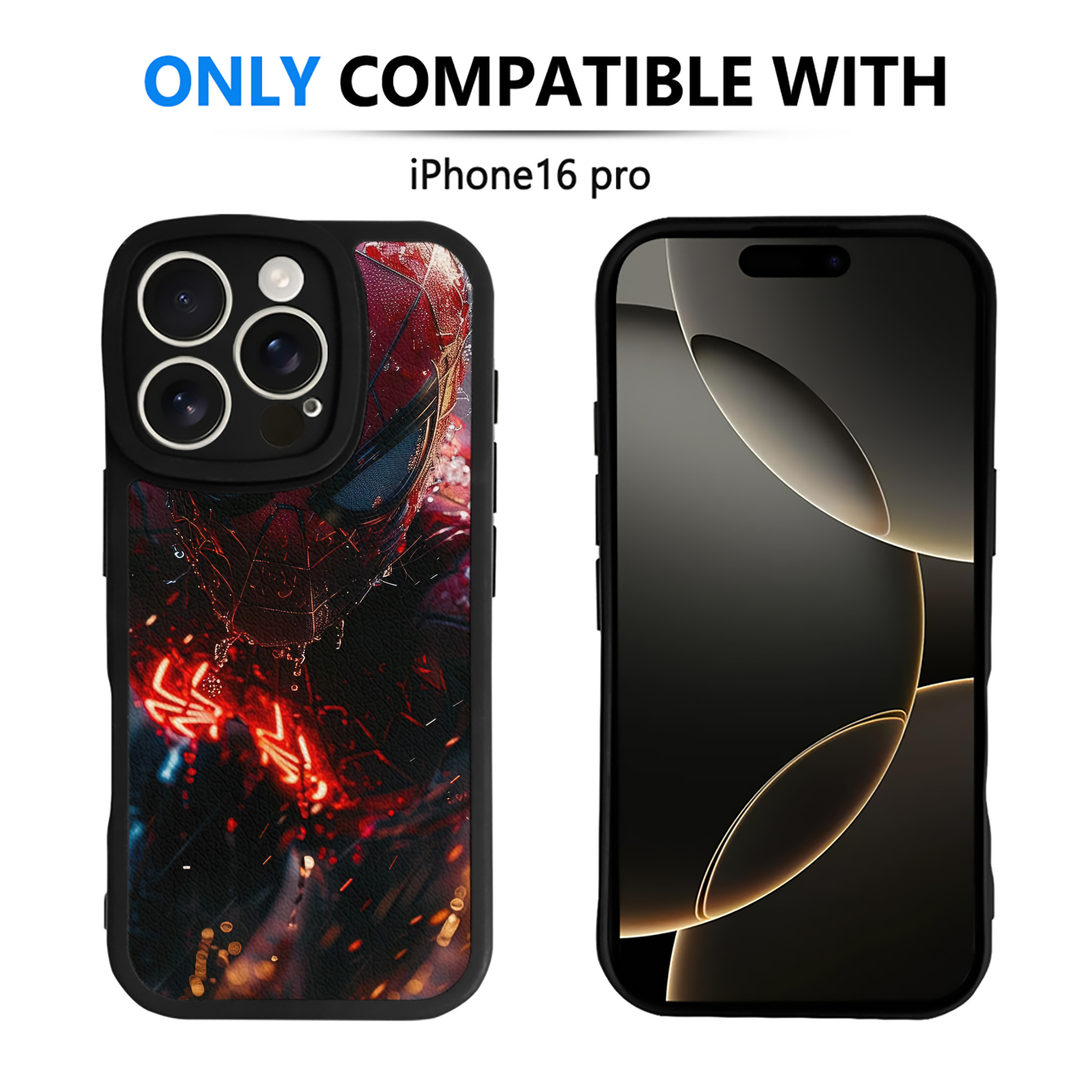 Spider Man スパイダーマン 【iPhone 16シリーズ対応】シリコンスマホケース（レザー調） 材質：シリコン